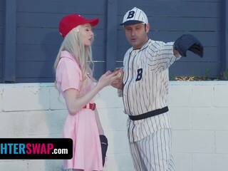 Glorious Teens Cecelia Taylor, Mazy Myers Get Naughty With Step Dads immediately afterwards Baseball Lesson - DaughterSwap