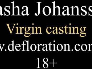 Masha Johansson Virgin’s First Casting on Camera: dirty movie ae