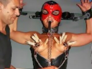 Fetish x rated clip with masked muscle milf