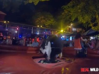 Naked Sluts Bull Riding at Flash Fest 2018 Wild and out of Control