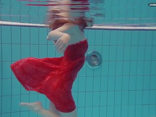 Libuse Underwater street girl Naked Body
