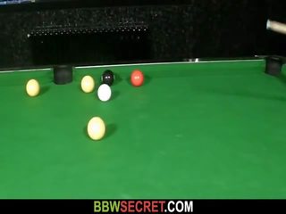 Her BF Fucks Fat whore On The Pool Table