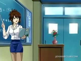 Anime School Teacher In Short Skirt movs Pussy