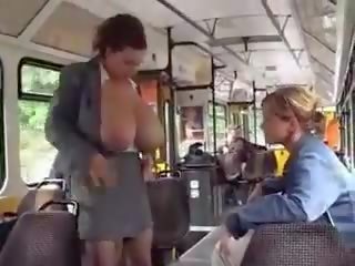 Huge Big Tits girlfriend Milking In The Public Tram