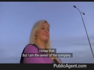 PublicAgent - Blonde accepts X rated movie for money